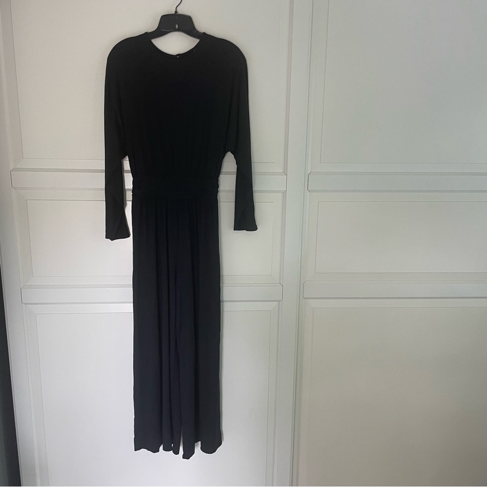Rachel Pally wide leg long sleeve jersey jumpsuit romper 15616